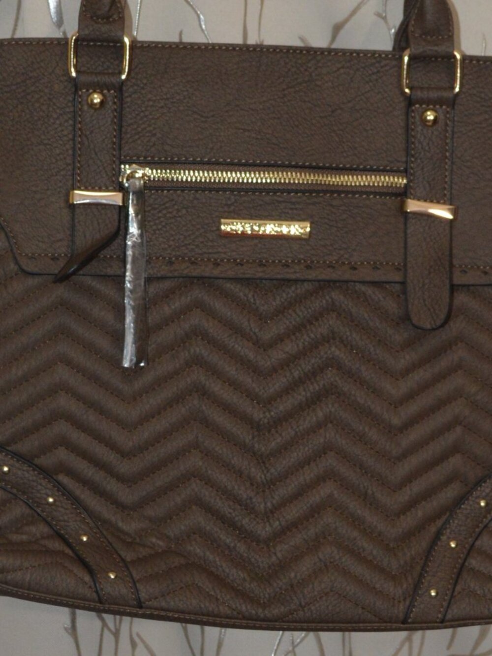 Chevron Quilted Tote Bag new